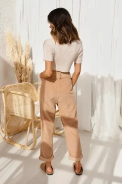 August Pants CAMEL -Mona Shop L4A6632 03548.1649646979
