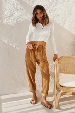 August Pants TAN -Mona Shop L4A6654 10106.1649646042