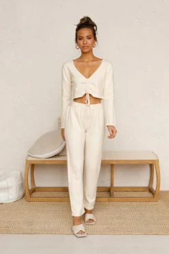 Julian Knit Pants CREAM -Mona Shop L4A7091 46281.1589887609
