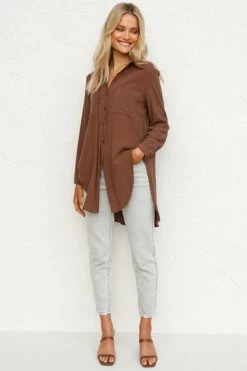 Lori Top CHOCOLATE 9 Lori Top CHOCOLATE -Mona Shop L4A8118 16513.1622781932