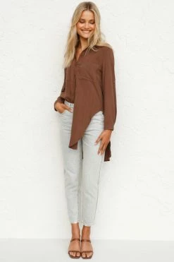 Lori Top CHOCOLATE 8 Lori Top CHOCOLATE -Mona Shop L4A8122 75291.1622781932