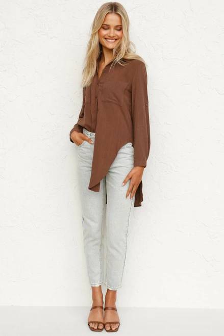 Lori Top CHOCOLATE Lori Top CHOCOLATE -Mona Shop L4A8122 75291.1622781932