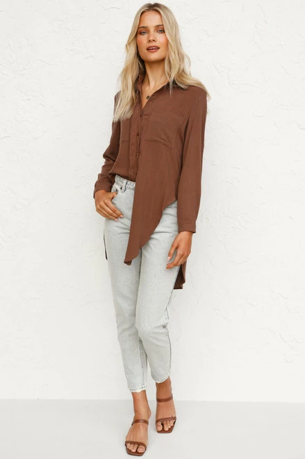 Lori Top CHOCOLATE Lori Top CHOCOLATE -Mona Shop L4A8124 75148.1622781932