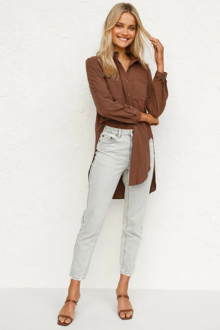 Lori Top CHOCOLATE Lori Top CHOCOLATE -Mona Shop L4A8125 58398.1624851608