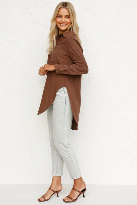 Lori Top CHOCOLATE Lori Top CHOCOLATE -Mona Shop L4A8129 18709.1622781931