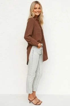 Lori Top CHOCOLATE 10 Lori Top CHOCOLATE -Mona Shop L4A8133 05280.1622781932