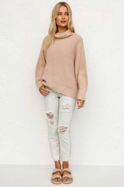 Hayden Knit Top BEIGE -Mona Shop L4A8199 79102.1624425532