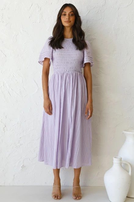 Macy Midi Dress LILAC Macy Midi Dress LILAC -Mona Shop L4A8855 44813.1632801026