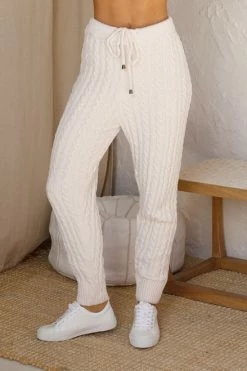 Renata Knit Pants CREAM -Mona Shop L4A9016 44766.1588905437