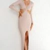 Noelle Dress BEIGE 1 Noelle Dress BEIGE -Mona Shop L4A9277 55517.1624424423