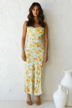 Elizabeth Dress YELLOW FLORAL 9 Elizabeth Dress YELLOW FLORAL -Mona Shop L4A9353 16859.1632978694