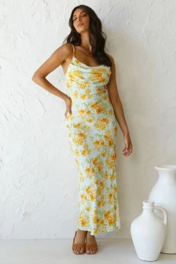 Elizabeth Dress YELLOW FLORAL 6 Elizabeth Dress YELLOW FLORAL -Mona Shop L4A9365 66660.1632978692