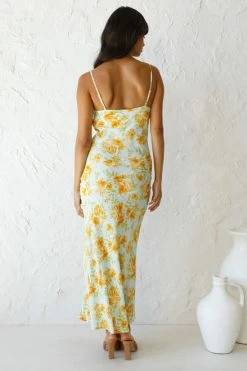 Elizabeth Dress YELLOW FLORAL 7 Elizabeth Dress YELLOW FLORAL -Mona Shop L4A9372 77844.1632200001