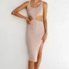 Adine Midi Dress NUDE -Mona Shop L4A9418 48423.1623303294