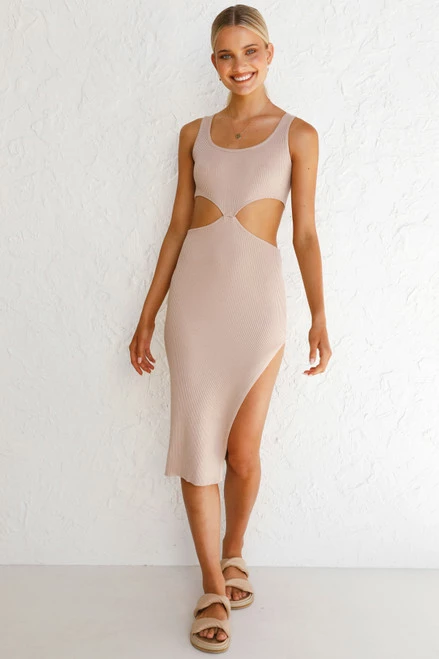 Adine Midi Dress NUDE Adine Midi Dress NUDE -Mona Shop L4A9421 25455.1622086849