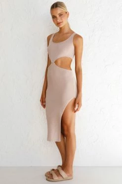 Adine Midi Dress NUDE 6 Adine Midi Dress NUDE -Mona Shop L4A9426 16384.1622086849