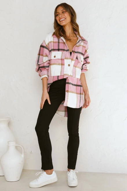 River Shacket PINK River Shacket PINK -Mona Shop L4A9873 24000.1651553815