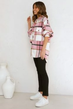 River Shacket PINK 6 River Shacket PINK -Mona Shop L4A9886 32545.1651553815