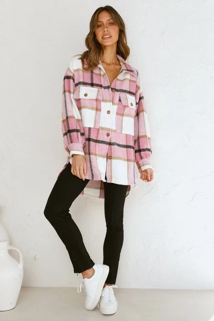 River Shacket PINK River Shacket PINK -Mona Shop L4A9892 86848.1651553815