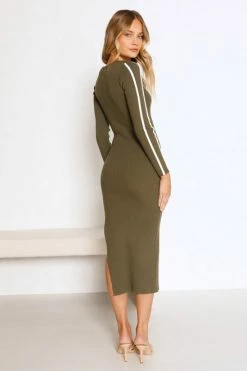 Deanna Dress KHAKI -Mona Shop L8A1389 56615.1656988438