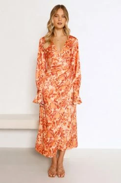 Tiarna Dress ORANGE FLORAL 4 Tiarna Dress ORANGE FLORAL -Mona Shop L8A1396 01452.1655695624