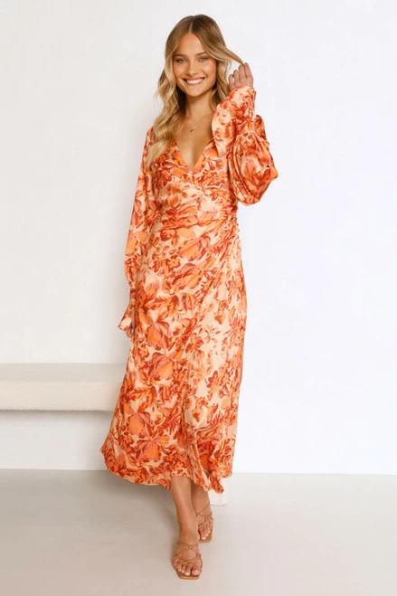 Tiarna Dress ORANGE FLORAL Tiarna Dress ORANGE FLORAL -Mona Shop L8A1400 89611.1656988139