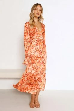 Tiarna Dress ORANGE FLORAL 6 Tiarna Dress ORANGE FLORAL -Mona Shop L8A1404 43663.1655695624