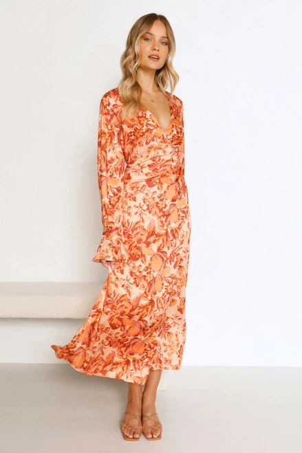 Tiarna Dress ORANGE FLORAL Tiarna Dress ORANGE FLORAL -Mona Shop L8A1404 43663.1655695624