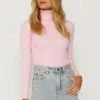 Shiloh Knit Top PINK -Mona Shop L8A1588 1 56603.1657592162