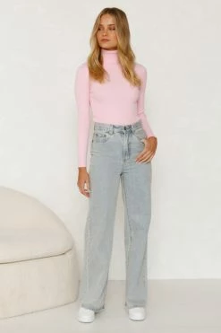 Shiloh Knit Top PINK -Mona Shop L8A1588 88751.1657592162
