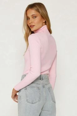 Shiloh Knit Top PINK -Mona Shop L8A1605 1 14468.1657604809