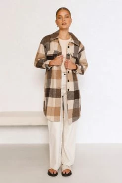 Asher Longline Shacket MOCHA 7 Asher Longline Shacket MOCHA -Mona Shop L8A1806 02596.1655436756