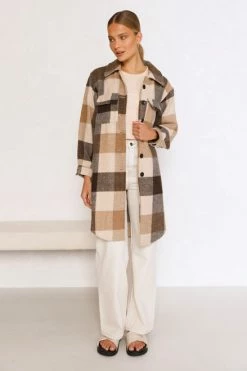 Asher Longline Shacket MOCHA 10 Asher Longline Shacket MOCHA -Mona Shop L8A1808 69852.1655346503