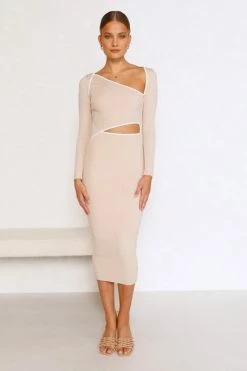Reina Dress BEIGE 9 Reina Dress BEIGE -Mona Shop L8A1845 87804.1655346730