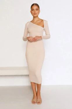 Reina Dress BEIGE 8 Reina Dress BEIGE -Mona Shop L8A1846 85885.1655346730