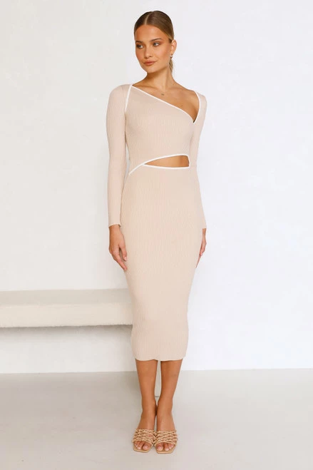 Reina Dress BEIGE Reina Dress BEIGE -Mona Shop L8A1847 01084.1655438932