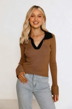 Gwen Top COFFEE -Mona Shop L8A1964 74676.1656311309