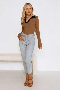 Gwen Top COFFEE -Mona Shop L8A1974 95528.1656311300