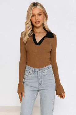 Gwen Top COFFEE -Mona Shop L8A1975 20517.1656311297