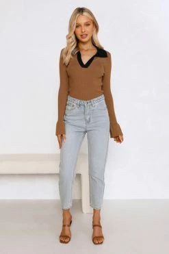 Gwen Top COFFEE -Mona Shop L8A1975 81457.1655347653