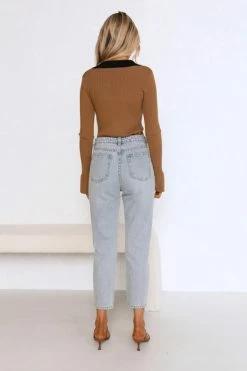 Gwen Top COFFEE -Mona Shop L8A1984 34188.1655347654