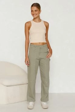 Alainn Pants KHAKI 6 Alainn Pants KHAKI -Mona Shop L8A2163 24961.1658969412