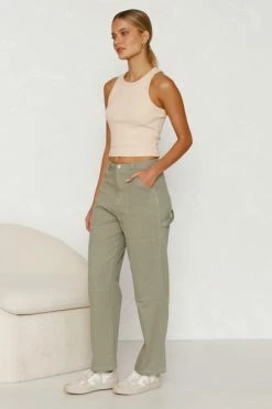Alainn Pants KHAKI 4 Alainn Pants KHAKI -Mona Shop L8A2169 76435.1658969392