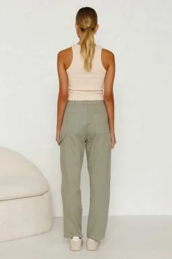 Alainn Pants KHAKI 9 Alainn Pants KHAKI -Mona Shop L8A2172 10900.1658969387