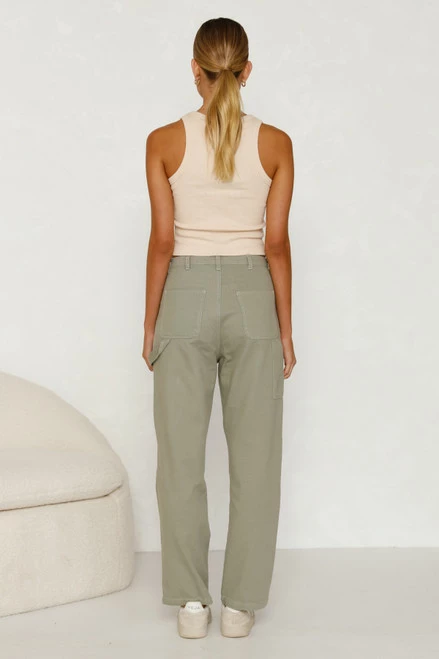 Alainn Pants KHAKI Alainn Pants KHAKI -Mona Shop L8A2172 10900.1658969387