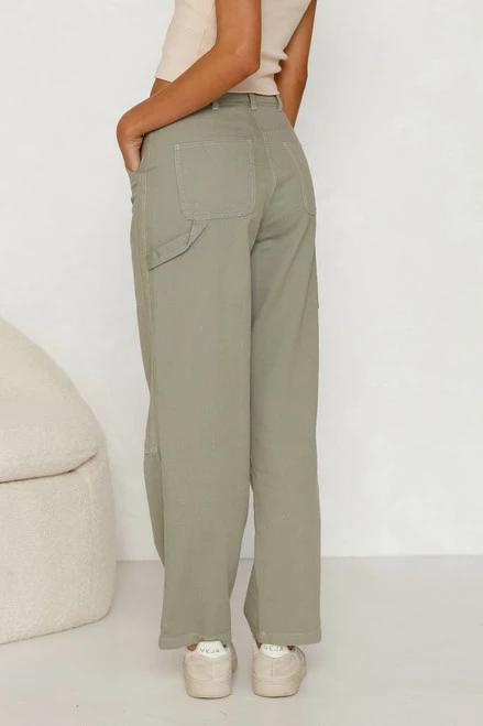 Alainn Pants KHAKI Alainn Pants KHAKI -Mona Shop L8A2175 57647.1658969331