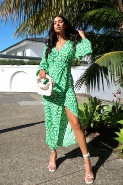 Yvonne Dress GREEN MULTI