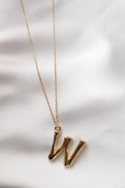 Initial Necklace U-Z 4 Initial Necklace U-Z -Mona Shop W 08523.1561881499