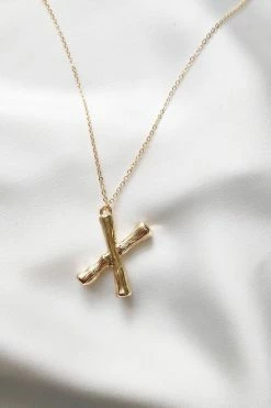 Initial Necklace U-Z 5 Initial Necklace U-Z -Mona Shop X 02659.1561881499