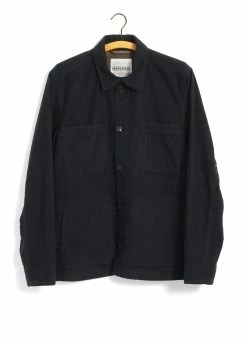 HANSEN GARMENTS BERTRAM | Refined Work Jacket | Dark Bluegrey
